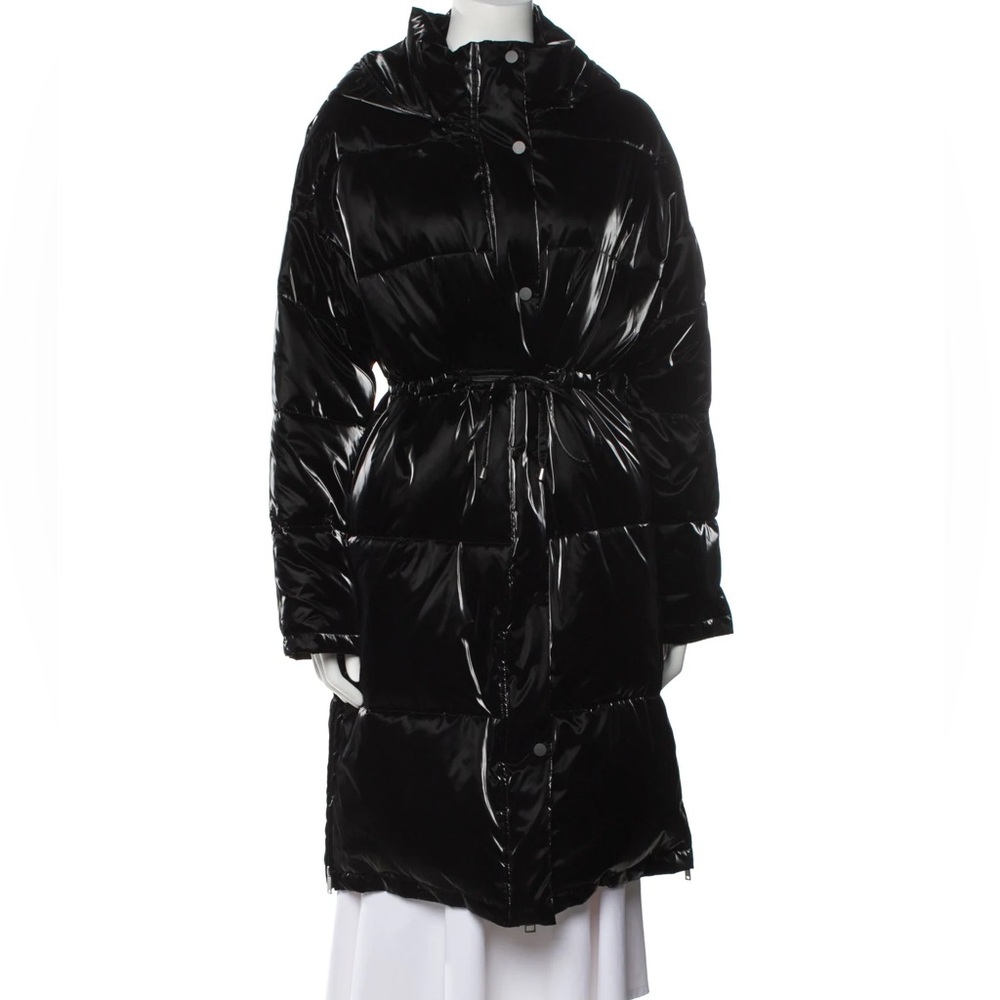 Rebecca Minkoff Shiny Black Puffer Jacket